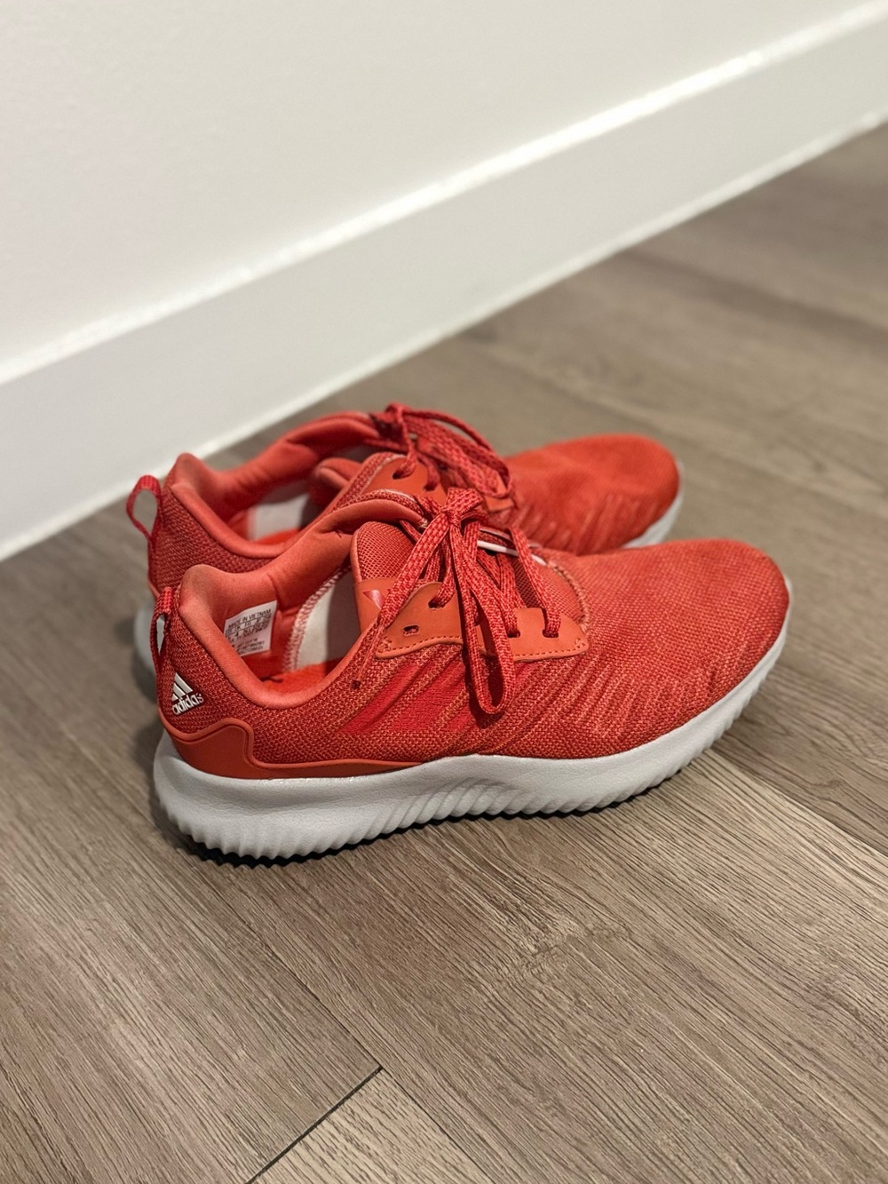 adidas Kids Red Lace-Up Sneakers